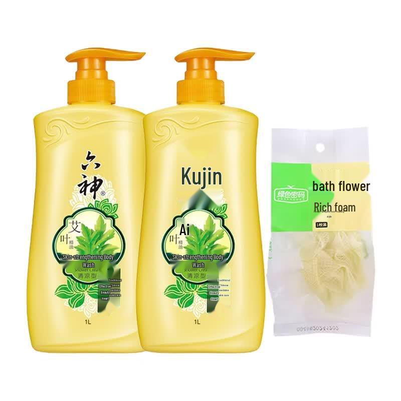 Liùshén Mugwort Cooling Shower Gel Twin Pack