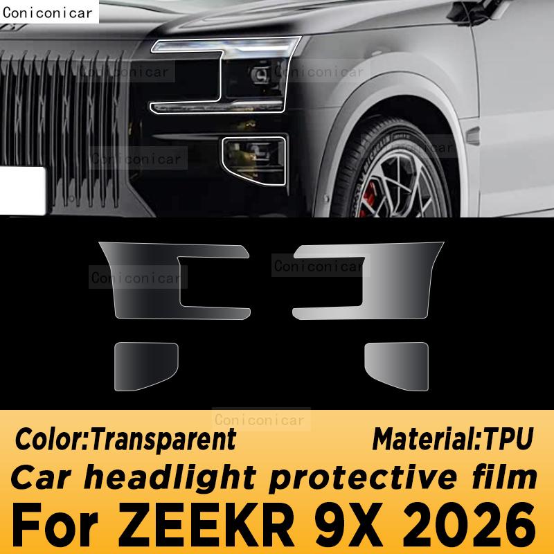 For ZEEKR 9X 2026 Panel Dashboard Navigation Automotive Interior Protective Film TPU Anti-Scratch Accessories