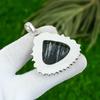 925 Silver Silver Sheen Obsidian Gemstone Birthday Ethnic Bezel Pendant Jewelry