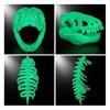 Costume Scheletro di Dinosauro 3D Scheletro di Dinosauro Luminoso nell'Oscurità Peluche Scheletro Carino con Suono Ruggente per Festa in Costume Vestito Cosplay Accessori