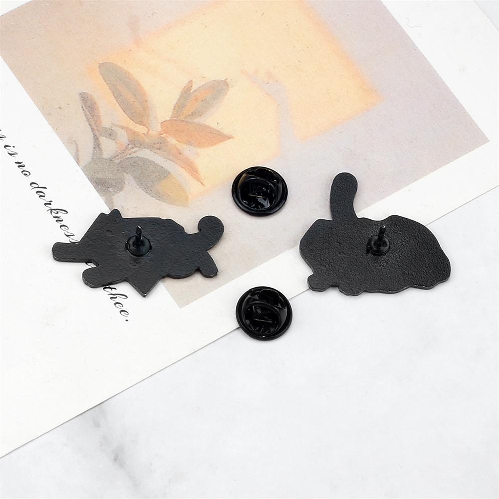 Funny Naughty Kitten Enamel Pin Cartoon Cute Animal Cat Brooch for Kids Friends Custom Backpack Lapel Badge Fashion Jewelry Gift