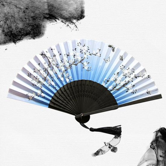 Photography Props Chemical Fiber Cloth Cute Not Easily Deformed Wedding Party Folding Handheld Fan Chinese Fan