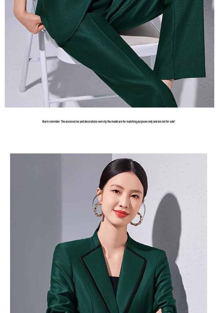 High-End Women's Slim Fit Blazer Suit Set for Spring & Autumn