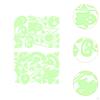2x Halloween Luminous Stickers Glow In The Dark Window Decals Wall Sticker Scene Layout Night