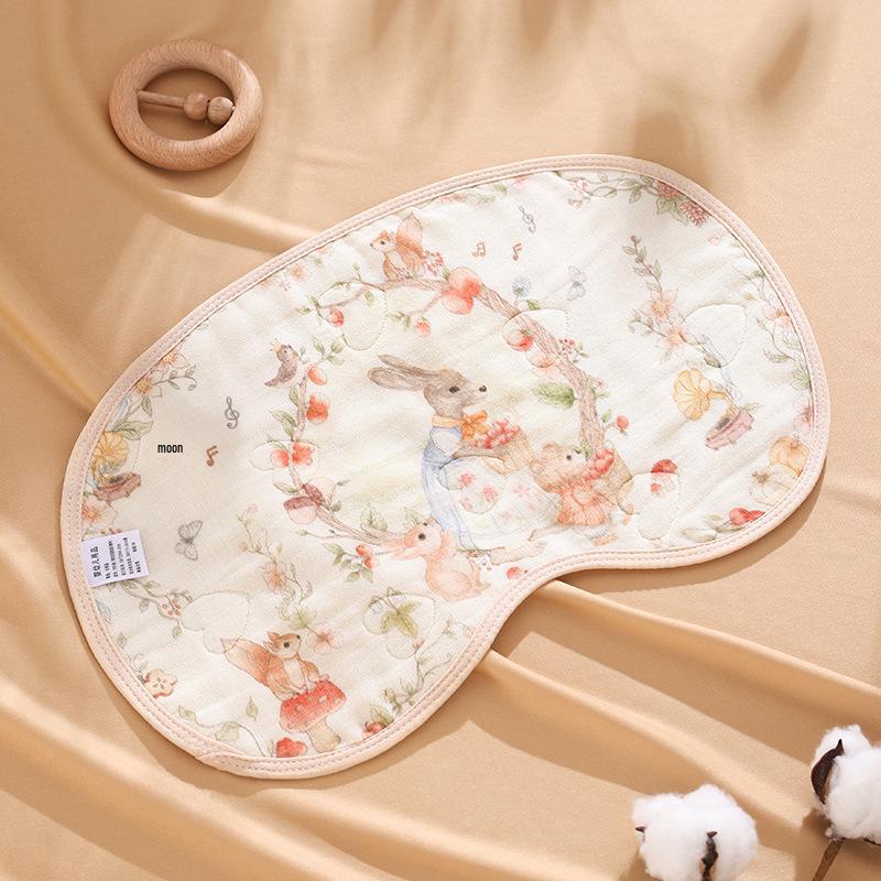 Newborn Breathable Cotton Anti-Spit-Up Pillow with Class A Gauze