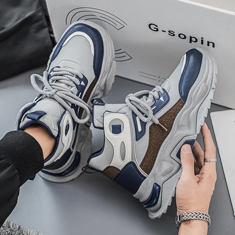 Duży rozmiar męskie buty wersja koreańska moda nowe buty taty modne męskie buty do biegania z siateczki buty sportowe buty codzienne