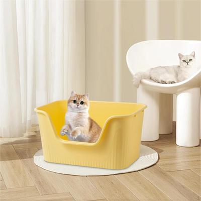 Hochseitige Katzentoiletten für alle Arten von Katzentoiletten, leicht zugänglich, tragbar, groß