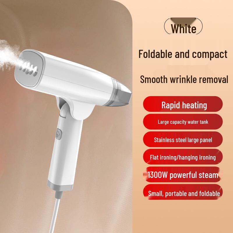 Compact Foldable Handheld Garment Steamer: Portable Dry/Wet Use Mini Electric Iron