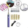 Rhinestone Apply Tool Kit Setter DIY Crafts Portable Melting with 5 Tips for Bag