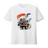 Road Runner Cartoon T Shirt Orange Hot Rod Car Design for Mens Fashion Vintage Washed Breathable Stylish Streetwear Fashion