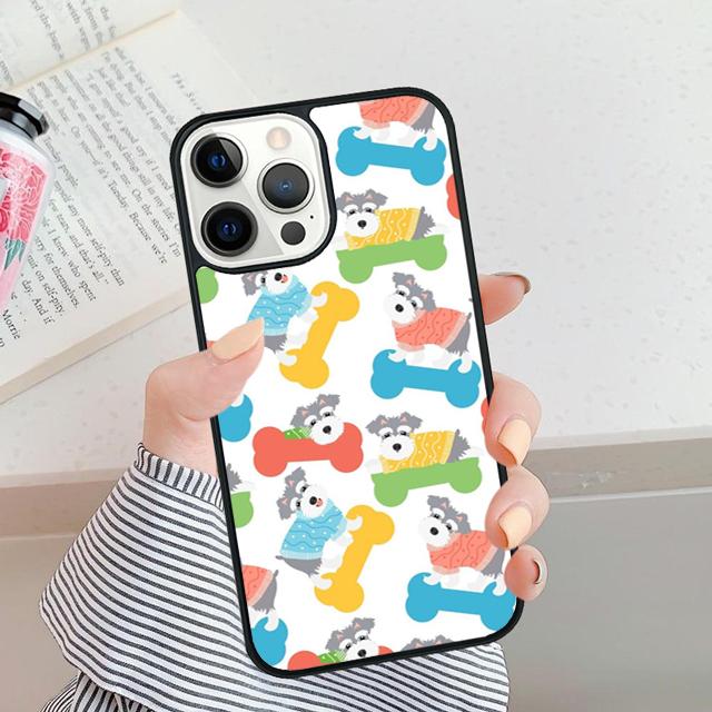 Cute Pet Dog Miniature Schnauzer phone Case For iPhone 17 Air 16 15 14 Plus apple 16 11 12 13 Pro Max coque