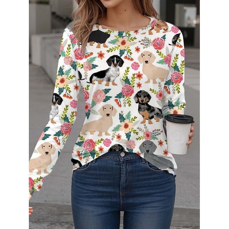 

Женские футболки с длинным рукавом, круглым вырезом, свободного кроя, женский топ-футболка 5XL