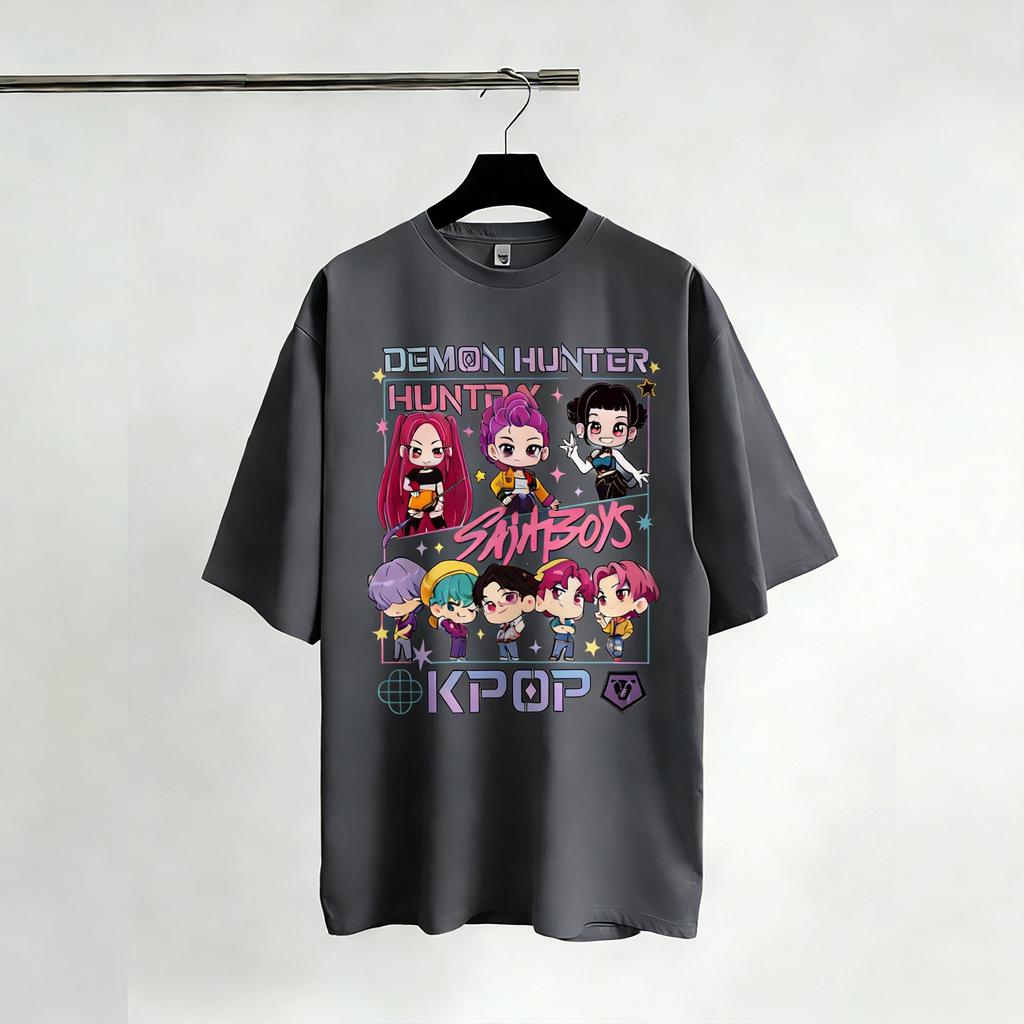 KPop Demon Hunters TShirts Women Man Retro Movie Shirt Graphic Tee Streetwear Short Sleeve Tee Summer Casual Tops Fashion 2026