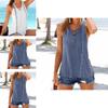 Versatile Blouse Femme Summer T-shirt Col V Sans Manches For Effortless Fashion