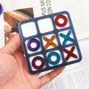 Tic Tac Toe Resin Mold with Chess Pieces Mold X O Board Game Silicone Molds for Resin Casting DIY Tabletop Board Game