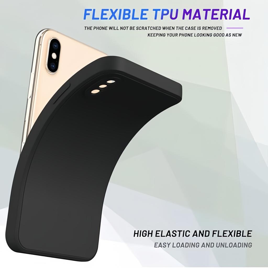 Edle Modische Unifarbene Stoßfeste Schutzhülle aus Flüssigsilikon für iPhone XS Max/XR/X/XS