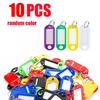 5-200pcs Plastic Key Tags With Split Keychain Ring Label Window For Diy Key Chain Kit Numbered Name Luggage Tags Accessories