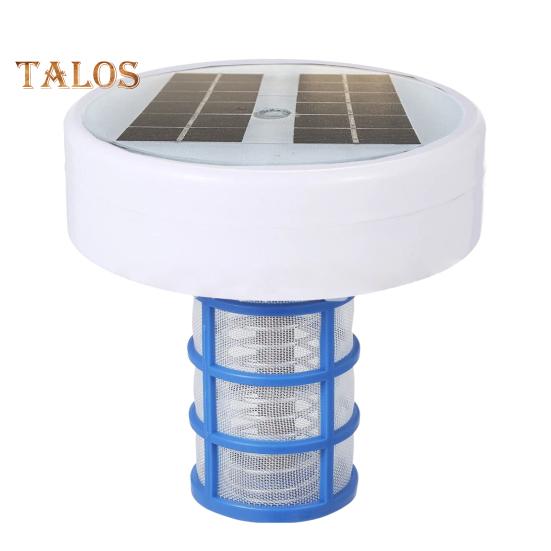 Solar Water Purifier Solar Powered Pool Cleaner Floating Water Purifier with 2 Copper Replacement for Freshwater Saltwater Pools Spas