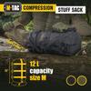 M-Tac Compression Stuff Sack for Sleeping Bag Military Waterproof Compression Bag Lightweight Nylon Compression Sack for Travel Camping Hiking