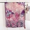 180 * 90 High-End Single-Sided Cut Dill Long Shawl Retro Chinese Style Ancient Charm Elegant Silk Scarf Dunhuang