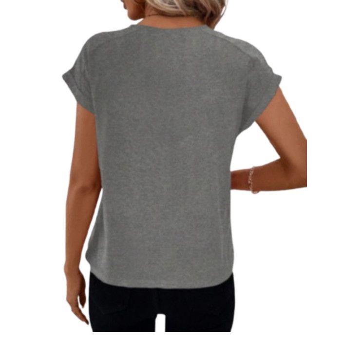 Tee-shirt Femme gris Logo 'Beauty Girl Forever' - - Gris