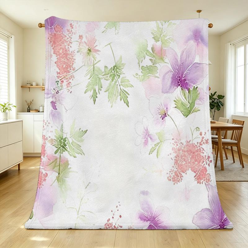 Ultra-Soft Flannel Fleece Blanket, Dense Plush Cozy Throw, Ideal for Home Lounge, Couch Naps, Christmas & Halloween Warm Decor