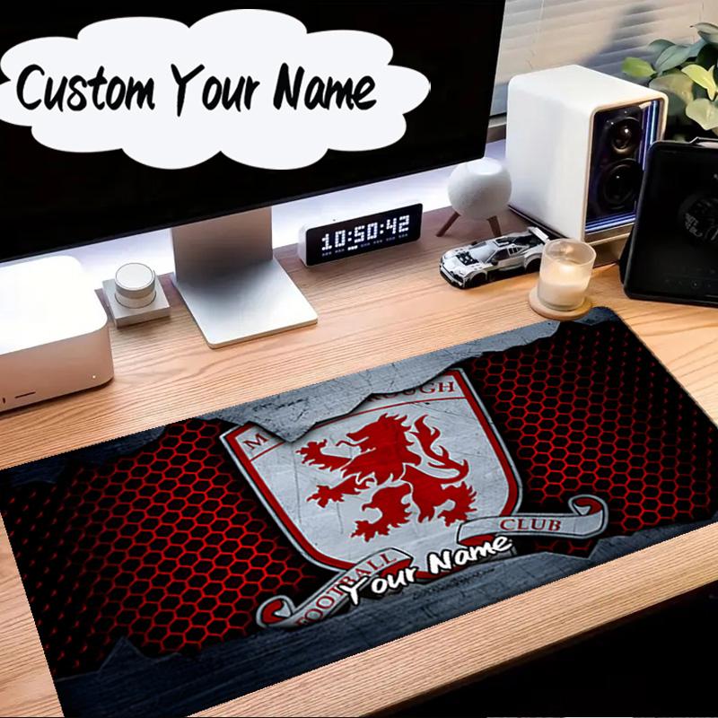 Custom Name Mouse pad Red Lion Football Club Mouse Pad Desk Mat, Non-Slip Rubber Backer Pad For Computer Notebook Gaming Mouse Pad Birthday Gift