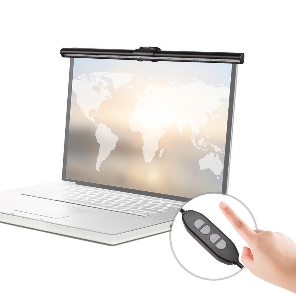 40cm Computer Screen Monitor Light Bar E-Reading Lamp with Bi-Color Temperature 2800K-6500K 10 Levels of Brightness for Laptop Desktop Offi