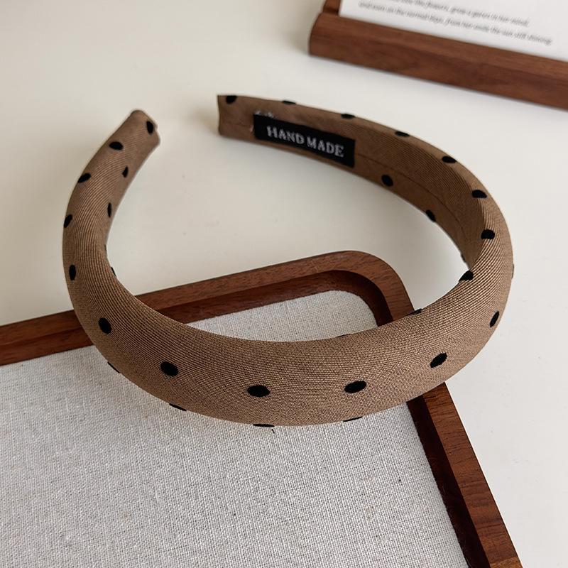 Polka Dot Hair Bands for Women Floral Print Hair Hoop Headbands Sweet Girls Plaid Hairband Hair Accessories Headwear Headdress