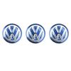 3PCS Car Metal Emblem Stickers Auto Remote Key Logo For  Volkswagen VW GTI Rline Passat Golf Polo Touareg Jetta Tiguan 14mm