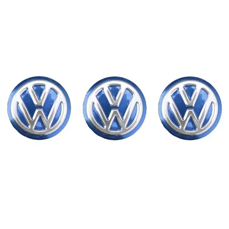 3PCS Car Metal Emblem Stickers Auto Remote Key Logo For  Volkswagen VW GTI Rline Passat Golf Polo Touareg Jetta Tiguan 14mm