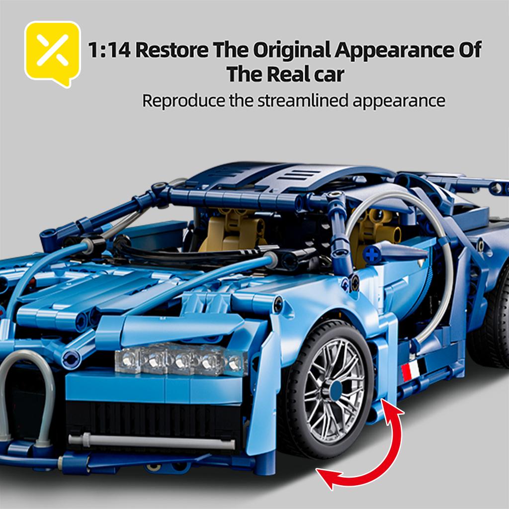 Non-Toxic Super Car Building Blocks 1144Pcs Cool Technology Toy Construction 1:14 Model Set For Childrens Adults Birthday Holiday Gift