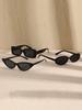 3PCS Fashion Cat Eye Square Oval Plastic Frame Women Sunglasses For Men Daily Life Shades Eyewear Accessories.
