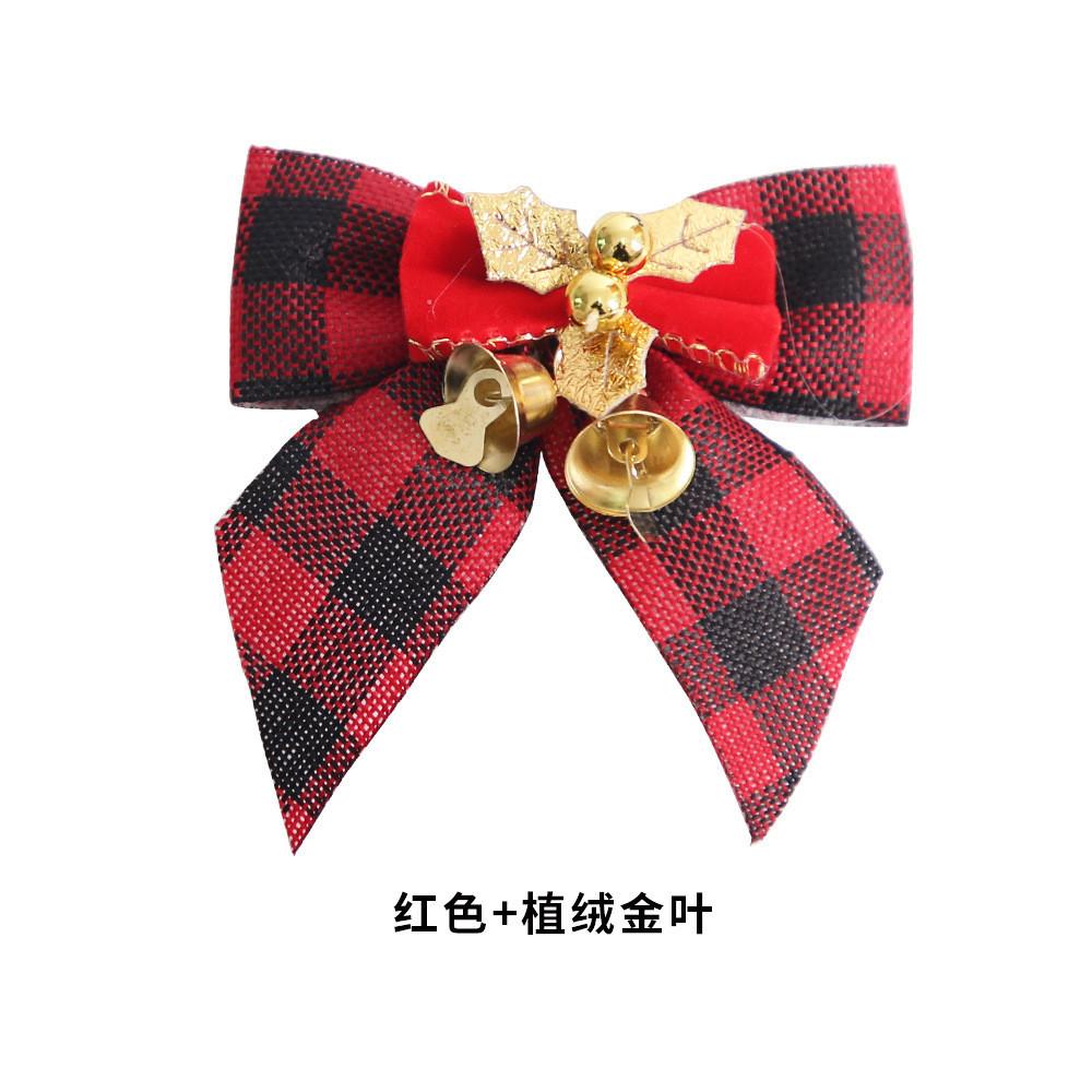 Unique Handmade Christmas Bow Ornament Set With Bells For Captivating Holiday Decor