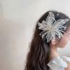 Super fairy handmade white lace flower feather hairpin bridal wedding accessories and makeup edge clip beautiful headgear