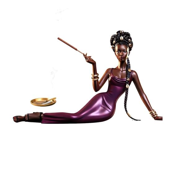 Figurine Dame Porte-encens Résine Sculpture Féminine Élégante Porte-bâtonnet d'encens Support d'encens Décoratif pour Décoration Maison Bureau Idée Cadeau Pendaison de crémaillère