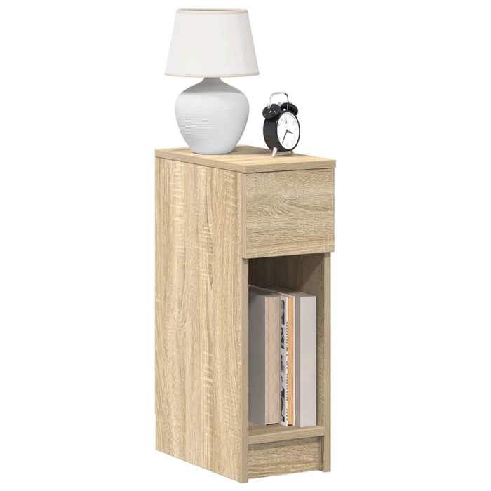 VidaXL Table de chevet avec tiroir chêne sonoma 20x36x60 cm, table d'appoint, armoire de lit, table d'appoint pour la 858699