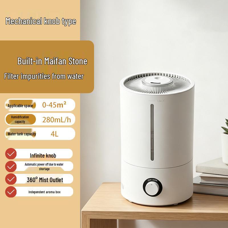 Smart Quiet Desktop Humidifier: Large Capacity Bedroom Spray