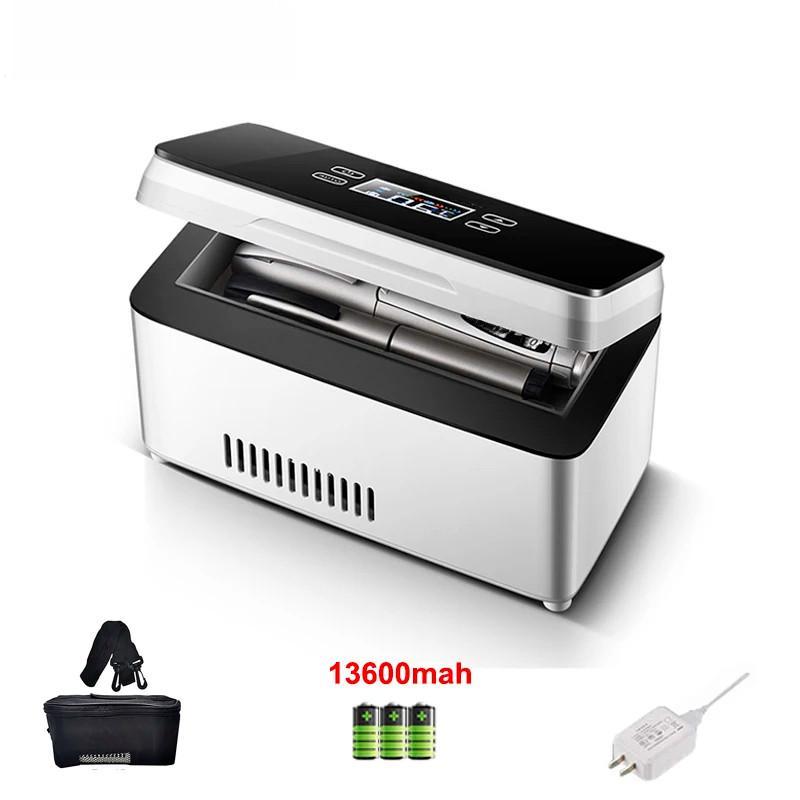 0-18 Degrees Refrigerated Insulin Pill Medicine Carrying Case USB Charging Refrigerated Incubator High Power Mini Refrigerator