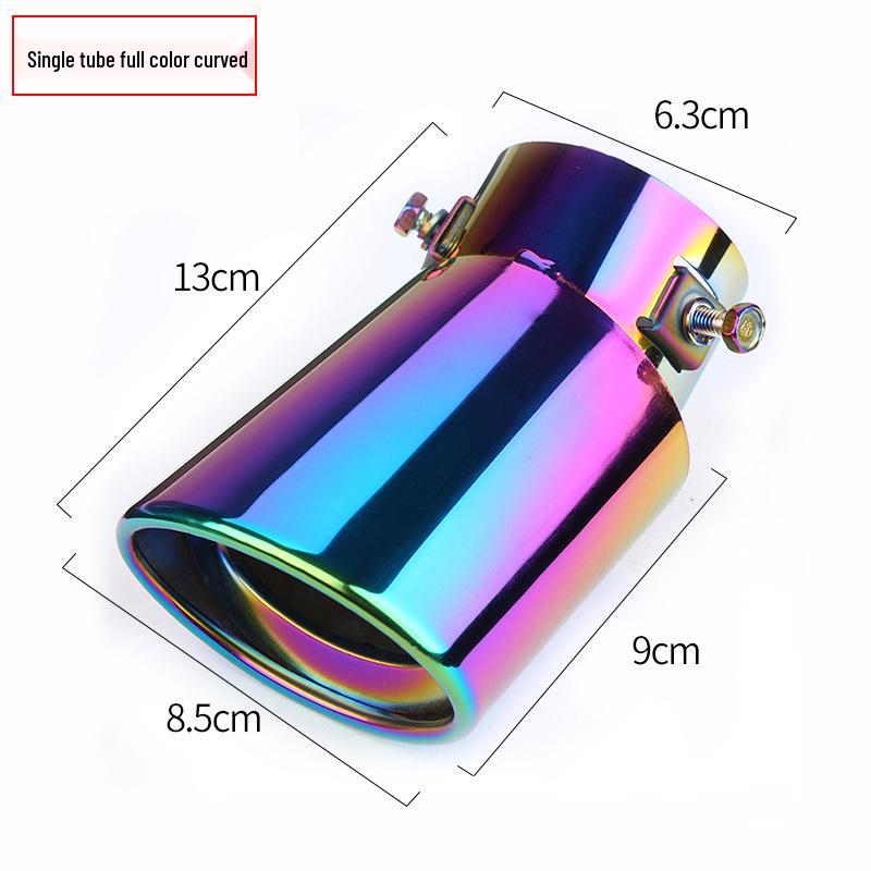 Universal Stainless Steel Tailpipe Muffler Tip Decoration