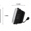 45W 5-inch LED Square Headlights for Toyota Pickups & Jeep Wranglers, High/Low Beam Compatible