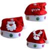 1 Pcs Kids LED Christmas Hat Santa Claus Reindeer Snowman Xmas Gifts Cap Christmas Hats Kids