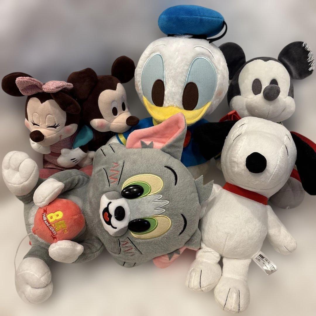[Good Condition] Mickey Minnie Snoopy Donald Plush Toy Bulk Sold