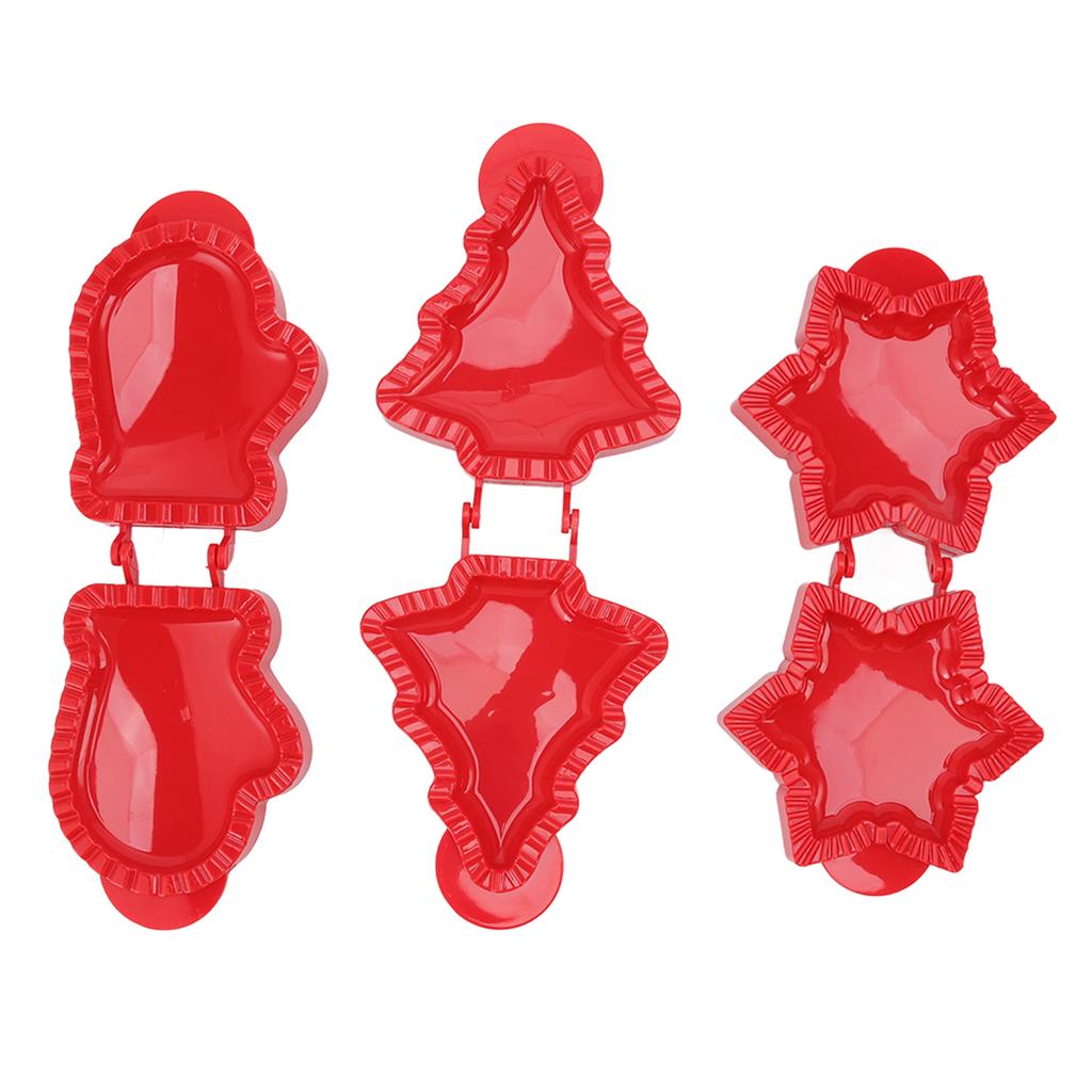 3 szt. Formy do kieszonkowych ciast w kształcie choinki, gwiazdy, rękawicy, praska do ciasta, mini zestaw form do ciasta ręcznego, ciasto