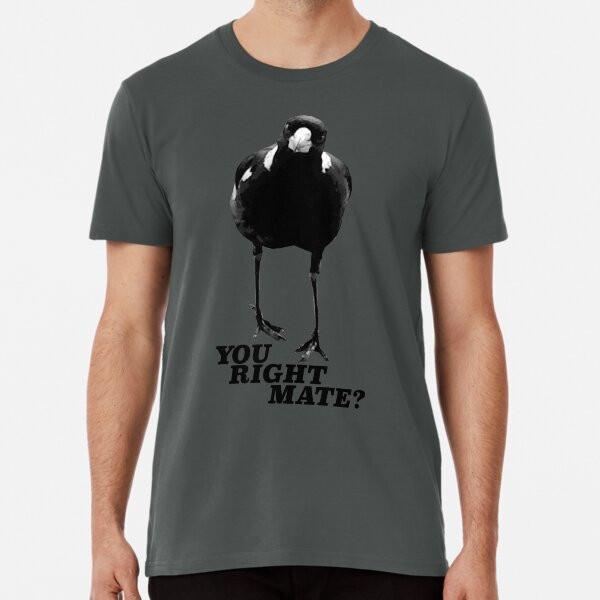 Magpie Season TShirt Made in Australia Unisex T-Shirt M