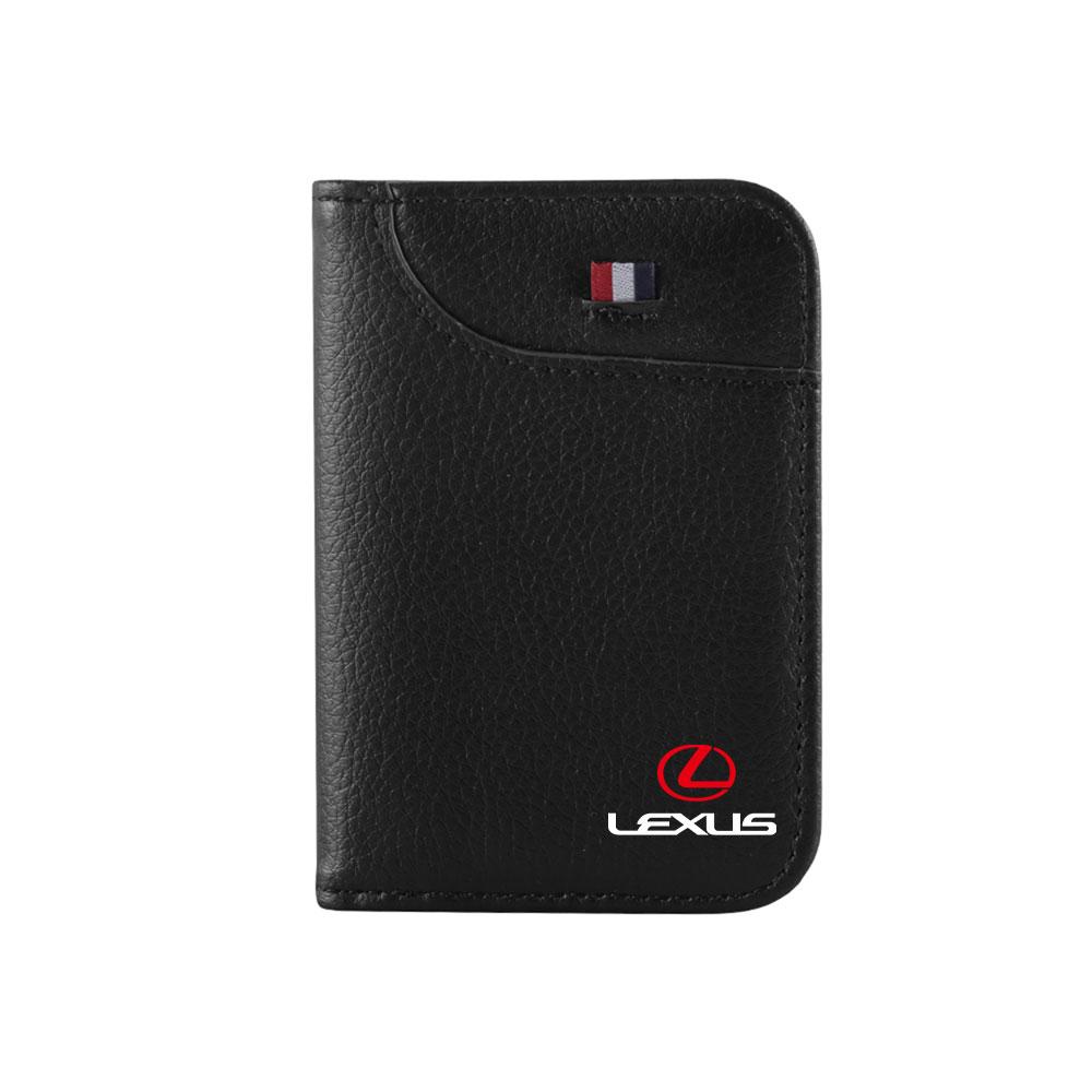 

Auto Fuel Card ID Card Storage Bag Card Holder Wallet High-End Leather Men Gift For LEXUS ES 300H ES300H ES350 RX GX LS LX IS GS