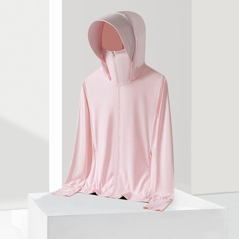 Original Detachable Brim Ice Silk UV Protection Breathable Summer Jacket for Women and Men