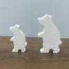 Bear Penguins Candle Holder Mold Animal Resin Molds for DIY Candle Holder Gypsum Ornament Christmas Gift Home Decor