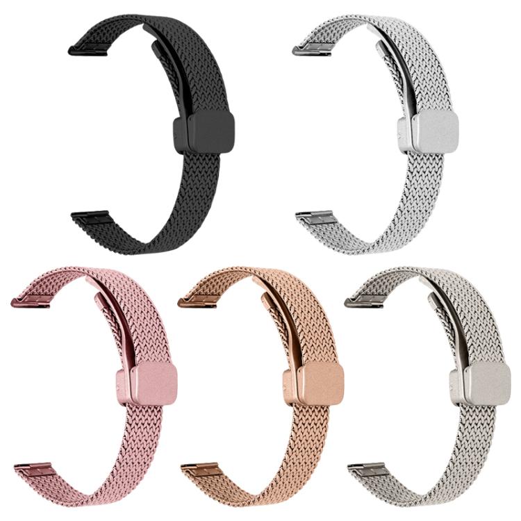 Wheat Ear Magnetic Buckle Stainless Steel Watch Band For Apple Watch 42/44/45/46/49mm, Adjustable Metal Business Replacement Wrist Strap