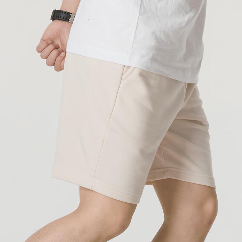 Puma Logo Print Double Pocket Sports Elastic Waist Straight Casual Shorts Men Shorts Beige 675753-87